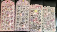 ぷっくりシール 桃 お尻 クロミマイメロ 4点セット