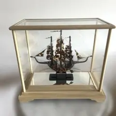 本べっ甲 帆船 オランダ船 ガラスケース入り 工芸品 - メルカリ