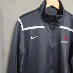 ナイキ【高機能DRI-FIT】サムホール付ジャージ M 黒 トラックジャケットのサムネイル