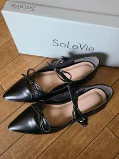 attagirl ダブルリボン フラット パンプス 23cm