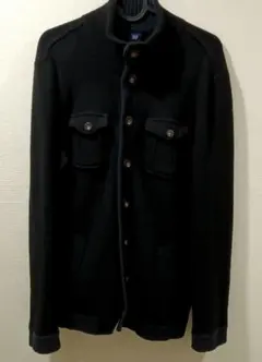 【美品】GAP 厚手ニットジャケット ブラック Mサイズ