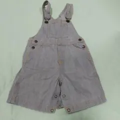 PETIT BATEAU グレー デニムオーバーオール24m/86cm