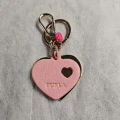 FURLA ハート キーホルダー チャーム ピンクのサムネイル