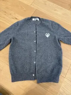 PLAY Comme des Garçons グレー カーディガン L