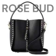 大人気✨ROSEBUD✨2way スタッズ　ショルダーバッグ　ブラック