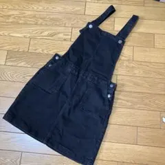 GapKidsブラックデニム　ジャンパースカート