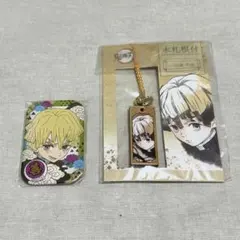 鬼滅の刃 我妻善逸 缶バッジ キーホルダー