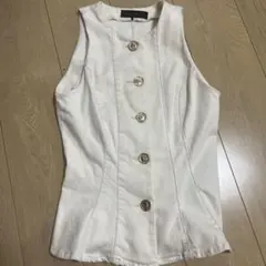 ZARA ホワイト デニムベストのサムネイル