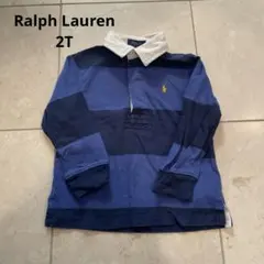 ポロ ラルフローレン ストライプ ボーダー 長袖ポロシャツ 2t 90