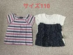 女の子　BeBe、Noeil aime BeBe Tシャツ 2枚セット 110のサムネイル