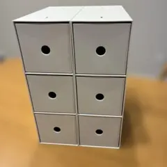 無印良品　小物収納ボックス　3段　ホワイトグレー　2点まとめ売り