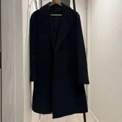 ナノユニバース ネイビー　ウールコート