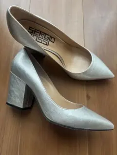 Sergio Rossi シルバー パンプス　36.5