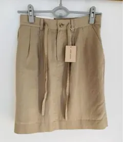 ユニクロ テンセルリネンスカート S タグ付き 未着用 ベージュ UNIQLO