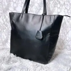 ☆美品☆ ユナイテッドアローズ SC GLR ファンクショナル レザートート 黒のサムネイル