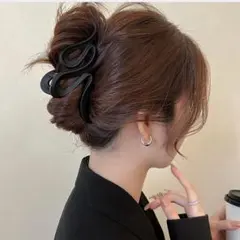 ウェーブデザイン ヘアクリップ バンスクリップ ヘアアクセサリー 髪留め 髪飾