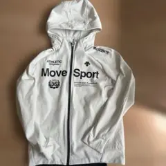 DESCENTE Move Sport ジップパーカー ホワイト トラックスーツのサムネイル
