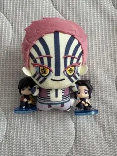 鬼滅の刃 猗窩座ちびぐるみ＆冨岡義勇と胡蝶しのぶフィギュアセット