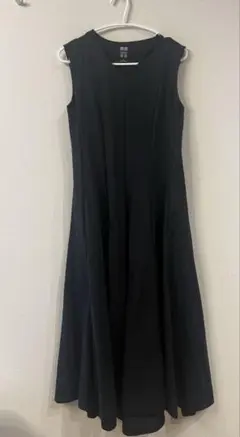 ユニクロ×Theory ブラック ノースリーブ ワンピース M
