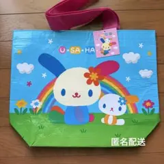 韓国限定 ウサハナ エコバッグ ショッピングバッグ エコバッグ 팝업