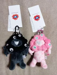 黒ミャクミャク　桜ミャクミャク カラビナ付きマスコット