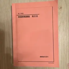 鉄緑会 高2英文法 英語実践講座 - メルカリ