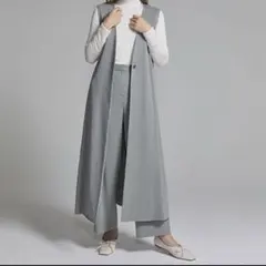 美品 セオリーリュクス プレシャスシルク ロングジレ ワンピース 38のサムネイル