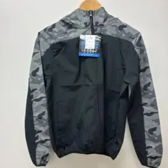 新品　フード付き防風撥水ナイロンジャケット　M ストレッチ