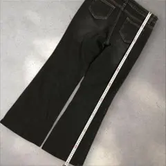 MelurVee ダークグレー フレアパンツ