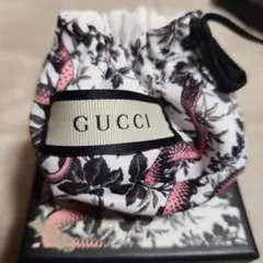 GUCCI 花柄 蛇プリント 巾着袋のみのサムネイル