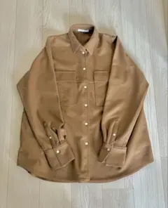 CINOHライトメルトンポケット付きウールジャージCPOシャツ サイズ38