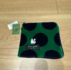 [新品・未使用] ケイトスペードNY L字ファスナーポーチ グリーン