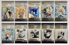 ドラゴンボール40周年記念 シールウエハース& 超戦士シール 計10枚まとめ売り