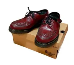 Dr. Martens ワインレッドスネーク柄ローカットブーツ箱アリ - メルカリ