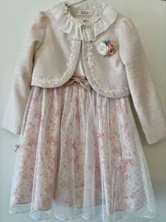 【美品】ELLE en noir 120 フォーマルワンピース 入学式 ピンク