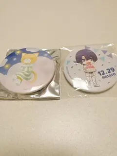 うたの⭐︎プリンスさまっ♪ 聖川真斗　アクア　缶バッチセット