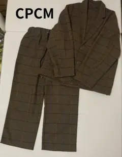 ✨CPCM✨セットアップ　ジャケット　パンツ　チェック柄　ブラウン