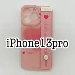 iPhone13Proケースハンドベルト型　ハートケース　1号
