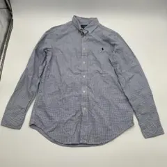美品 Ralph Lauren 長袖 シャツ チェック柄 18号 165/84
