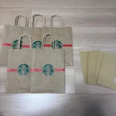 スターバックス クラフト紙バッグ 5枚セット　クリスマス