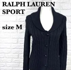 RALPH LAUREN SPORT ブラックカーディガン M