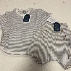 ストライプ Tシャツとショートパンツ セット