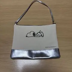 スヌーピー刺繍ショルダーバッグ