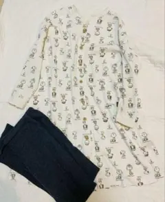 マタニティ　パジャマ　スヌーピー　Lサイズ　長袖