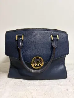 MICHAEL KORS ハンドバッグ ネイビー レザーのサムネイル