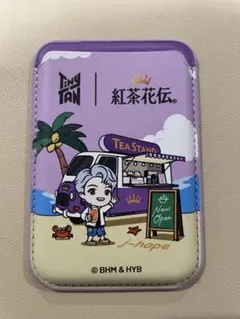 홍차 꽃전 자석 카드 케이스 TinyTAN 콜라보 아이템 j-hope