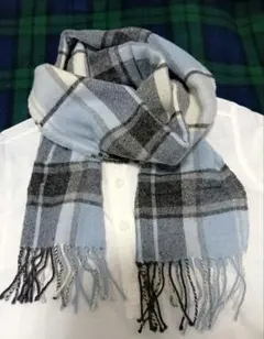 るんるん様専用無印良品　wool100% チェックマフラー