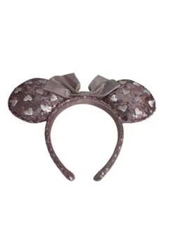 ピンクハートスパンコールカチューシャ ディズニー ランド シー ミニーちゃん