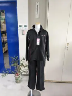 レディーススポーツウェア ジャージ セット ブラック