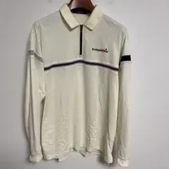 le coq sportif ルコック ジッパーポロシャツ クリーム L